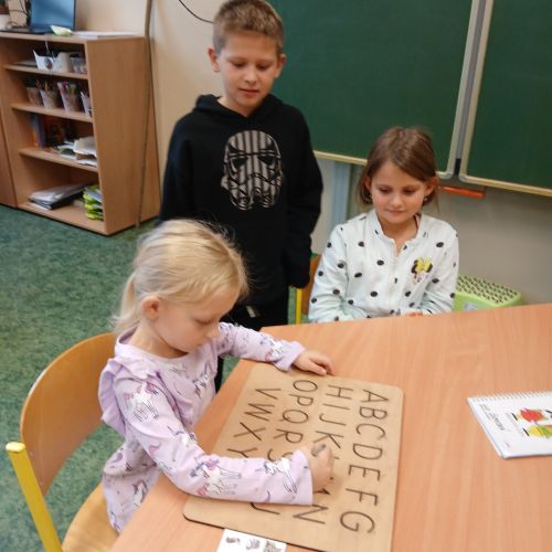 Předškoláci ve škole 1.C