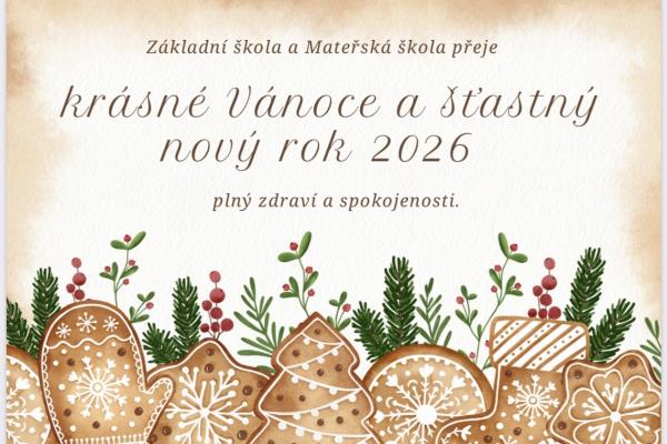 Krásné Vánoce a šťastný nový rok 2026